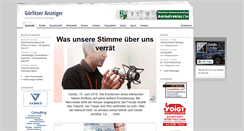 Desktop Screenshot of goerlitzer-anzeiger.de